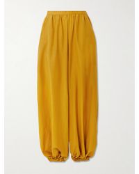 Jamie Haller - The Balloon Cotton And Silk-Blend Balloon Pants - Lyst