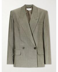 Stella McCartney - Tropical Double-Breasted Wool Ands Silk-Blend Blazer - Lyst