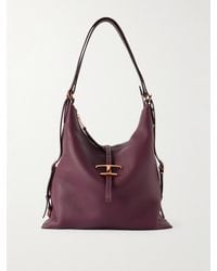 Tod's - Schultertasche Aus Strukturiertem Leder - Lyst