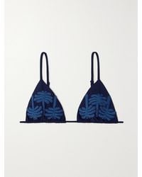 Johanna Ortiz - Net Sustain Enjipai Tasseled Embroidered Recycled Bikini Top - Lyst