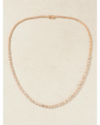 Suzanne Kalan - Kette Aus 18 Karat Roségold Mit Diamanten - Lyst