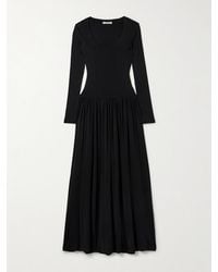 Ulla Johnson - Robe Longue En Jersey Stretch À Fronces Amal - Lyst
