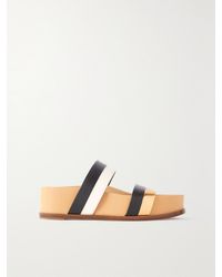 Gabriela Hearst - Striker Leather Platform Slides - Lyst