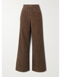 Veronica Beard - Taylor Cotton-Corduroy Wide-Leg Pants - Lyst