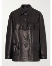 Nili Lotan - Gus Fringed Leather Jacket - Lyst