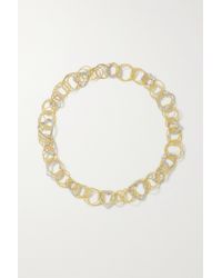 Buccellati Hawaii 18-karat Yellow And White Gold Diamond Necklace - Metallic