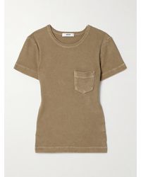 Agolde - Arlo T-Shirt Aus Geripptem Jersey - Lyst