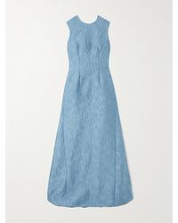 Emilia Wickstead - Malcolm Open-Back Cloqué Maxi Dress - Lyst