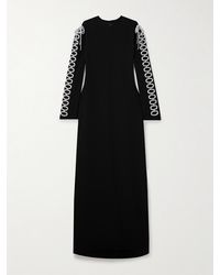 Valentino Garavani - Robe Aus Seiden-Cady Mit Verzierungen - Lyst