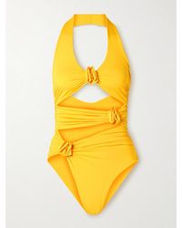 Maygel Coronel - Maillot De Bain À Fronces, Découpes Et Appliqués Cipria - Lyst