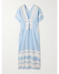 lemlem - Robe Longue En Coton Mélangé À Rayures Gasira - Lyst