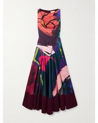 ROKSANDA - Munir Printed Silk-Satin Maxi Dress - Lyst