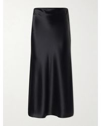 Galvan London - Valetta Satin Midi Skirt - Lyst