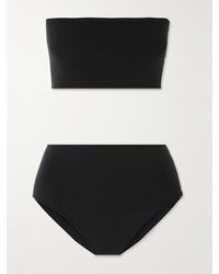 Alaïa - Stretch-Jersey Bandeau Bra And Briefs Set - Lyst