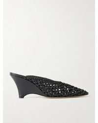 Le Monde Beryl - Victoria 70 Woven Leather Mules - Lyst