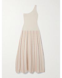 Escvdo - Manglar One-Shoulder Striped Organic Cotton Maxi Dress - Lyst