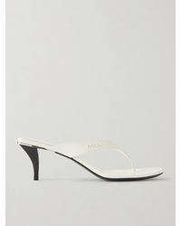 Gucci - Vittoria Logo-Embellished Leather Thong Sandals - Lyst