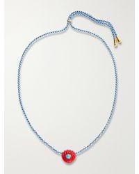 Lizzie Fortunato - Kai-Plated Resin, And Chord Necklace - Lyst