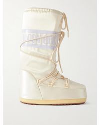 Moon Boot - Icon Pearly Satin And Pvc Snow Boots - Lyst