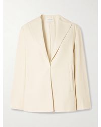 Loulou de Saison - Rocco Textured Cotton-Blend Twill Blazer - Lyst