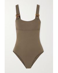 Eres Locket Badeanzug Mit Verzierungen - Braun