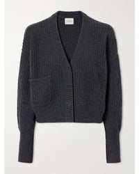 LeKasha - Monaco Cropped Ribbed Cashmere Cardigan - Lyst