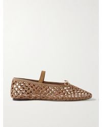 Loeffler Randall - Ballerines Babies En Raphia À Finitions En Gros-Grain Leonie - Lyst