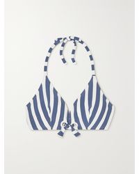 Eres - Samba Mucho Eyelet-Embellished Striped Triangle Bikini Top - Lyst