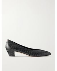 Aeyde - Helia 35 Snake-Effect Leather Pumps - Lyst