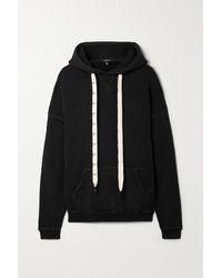 R13 Cotton And Lyocell-blend Jersey Hoodie - Black