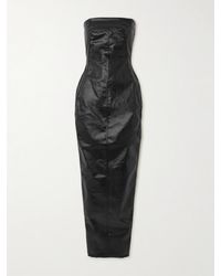 Rick Owens - Robe Du Soir Bustier En Jean Enduit Lido - Lyst