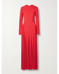 TOVE - Orea Gathered Stretch-Jersey Maxi Dress - Lyst