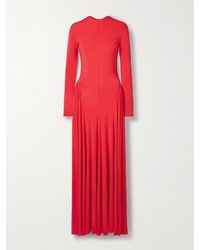 TOVE - Orea Gathered Stretch-Jersey Maxi Dress - Lyst