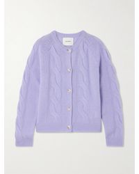 Lisa Yang - Gwyneth Cable-Knit Cashmere Cardigan - Lyst