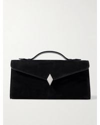 Metier - Edge Embellished Nubuck Clutch - Lyst