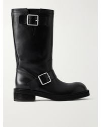 Ann Demeulemeester - Sarith Engineer Buckled Leather Biker Boots - Lyst