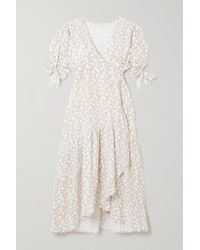 Hannah Artwear + Net Sustain Yulara Floral-print Cotton-gauze Wrap Midi Dress - Pink