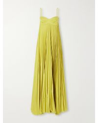 ANDRES OTALORA - Para Ella Plissé Jersey Maxi Dress - Lyst