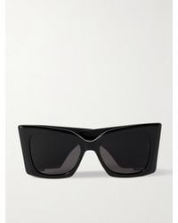 Saint Laurent - Blaze Oversized Cat-Eye Acetate Sunglasses - Lyst