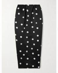 BERNADETTE - Damian Polka-Dot Duchesse-Satin Maxi Skirt - Lyst
