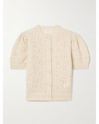 Doen - Mirabelle Pointelle-Knit Alpaca-Blend Cardigan - Lyst