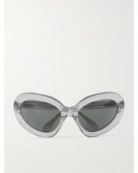 Alaïa - Round-Frame Acetate Sunglasses - Lyst