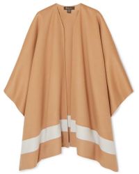 Loro Piana Striped Cashmere Poncho - Natural