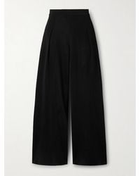 High Sport - Gene Pleated Stretch-Knit Wide-Leg Pants - Lyst