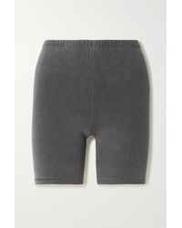 Skims Outdoor Basics Stretch-cotton Jersey Bike Shorts - Grey