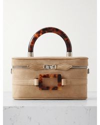 Roger Vivier - Belle Vivier Vanity Mini Tote Aus Veloursleder Mit Schnalle - Lyst