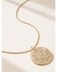 De Beers - Talisman Medal Large 18-Karat Diamond Necklace - Lyst