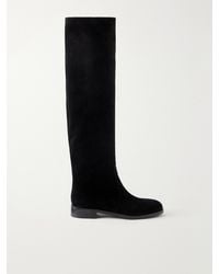 Gianvito Rossi - Zayne 20 Suede Over-The-Knee Boots - Lyst
