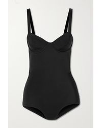 Norma Kamali Vogue Mio Open-back Underwired Swimsuit - Black
