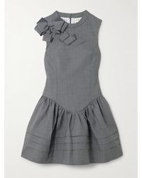 ShuShu/Tong - Mini-Robe En Serge À Fronces Et À Nœud - Lyst